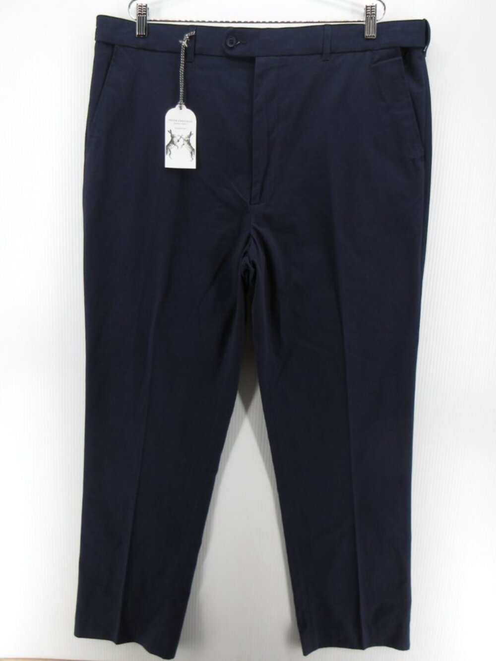 Peter Christian Pants 42X32 Navy Chino Trousers Straight Classic NEW